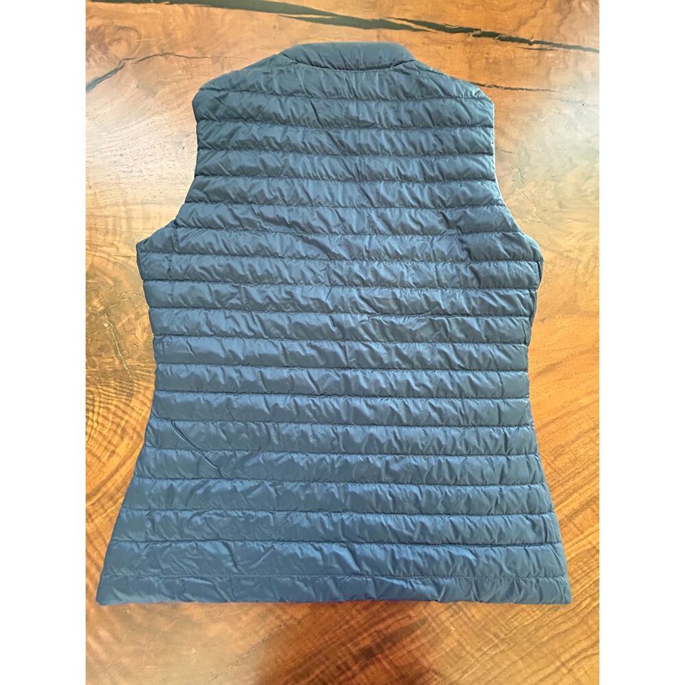 J.McLaughlin Tahoe Reversible Nautical Puffer Vest Navy Ropes M Goose Down - Picture 4 of 4